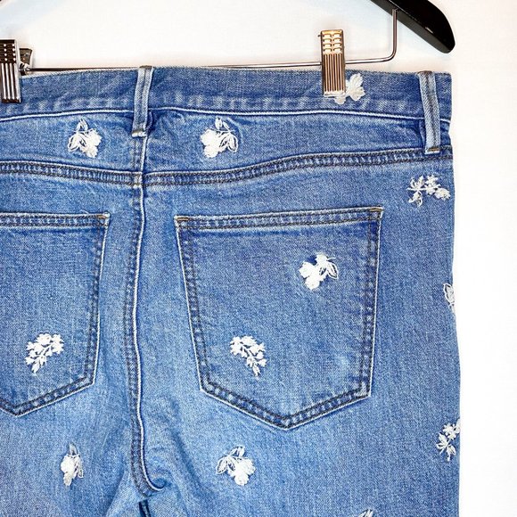 Ann Taylor Floral Embroidered Denim - Picture 6 of 11